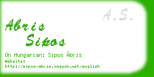 abris sipos business card
