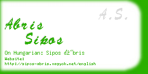 abris sipos business card